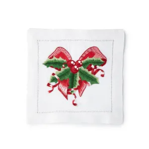 Holly Wreath Cocktail Napkins