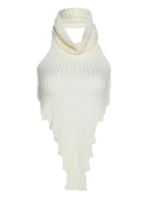 sealbeer A&A Knitted High Neck Cropped Top